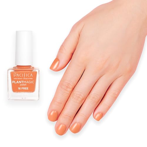 Pacifica Plant Magic Orange Nail Polish – Vegan & Chip-Resistant