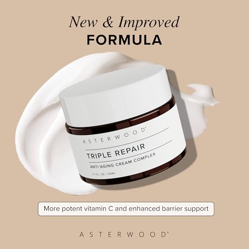 Asterwood Triple Repair Peptide Cream 1.7 Fl Oz | Anti-Aging & Hydrating
