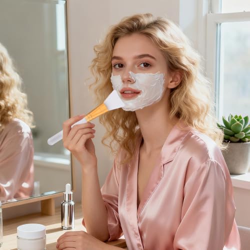 LORMAY Silicone Face Brush - Tapered Head for Even Mask Application