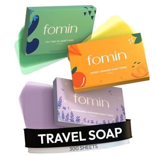 FOMIN Portable Paper Soap Sheets - Eco-Friendly Travel Hand Soap