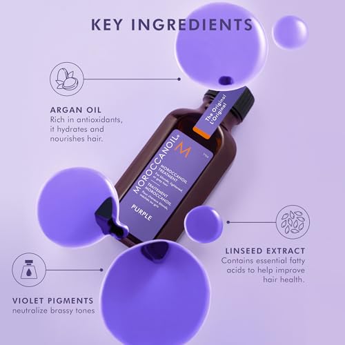 Moroccanoil Treatment Purple Hair Oil for Blonde Hair