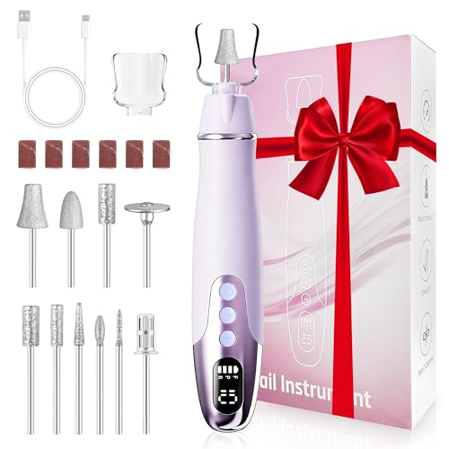 Floranurture Electric Nail Grinder Kit - 10 Speed Cordless Manicure/Pedicure with LED Display