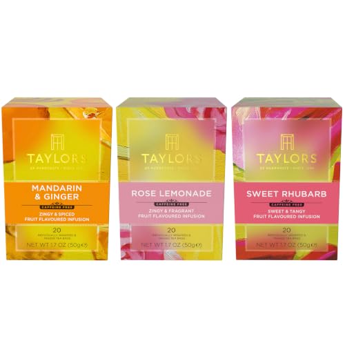 Taylors of Harrogate Herbal Tea Variety Pack – 60 Caffeine-Free Tea Bags