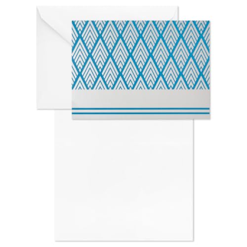Hallmark 40-Pack Blank Note Cards with Envelopes - Geometric Silver