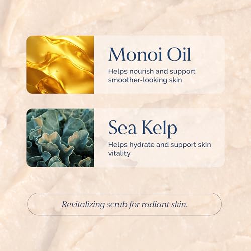 Vegan Exfoliating Face Scrub with Monoi Oil & Sea Kelp - 5.1 fl oz