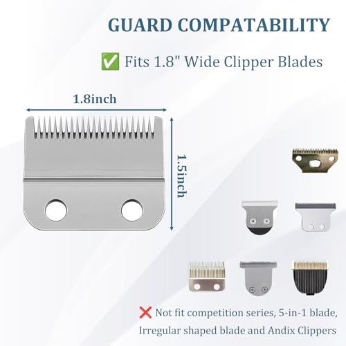 CR8GR8 Black Clipper Guards Set for Wahl & Universal Hair Clippers - 3 Pack
