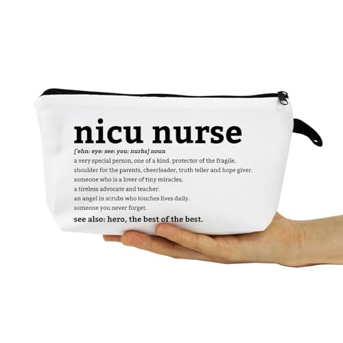 YULUENZE NICU Nurse Definition Small Cosmetic Bag - Makeup & Toiletry Organizer