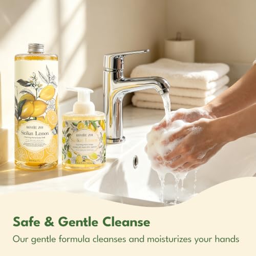 ROMIIE ZOI Foaming Hand Soap Refill, Sicilian Lemon, Moisturizing, 33.8 oz