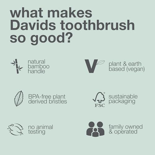 Eco-Friendly Bamboo Toothbrush Set - Soft Bristles, 3 Pack