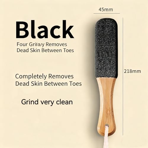 2-Pack Professional Pedicure Foot File with Wooden Handle