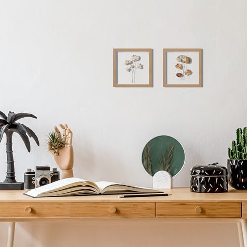 CORE ART 8x8 Floating Picture Frame - Modern MDF Design for 6x6 & 4x4 Photos