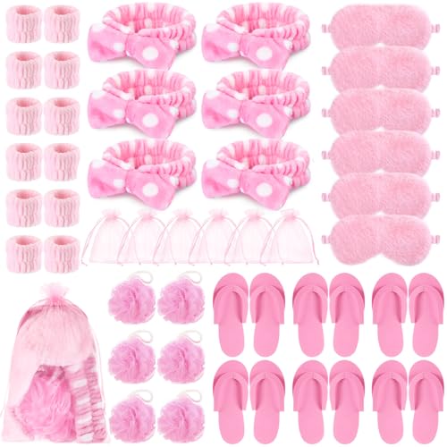 Moucuny Bright 42 Pcs Spa Sleepover Party Supplies Set for Women