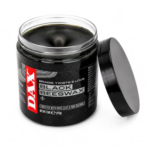 DAX Black Beeswax Hair Wax for Braids, Twists & Locs 7.5 oz (Pack of 1)