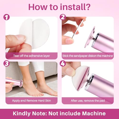 Replaceable Sandpaper Discs for Electric Foot File 120 Pcs/2 Box - LIONVISON