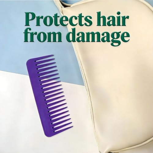 YOFAN 3-Pack Wide Tooth Detangling Comb – Handleless for Curly Thick Hair