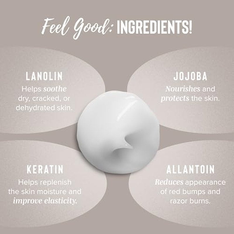 Coochy Shave Cream - Moisturizing Shave Lotion - Gentle Intimate Shaving Cream - For Bikini Area, Underarms, Legs & More - Rash-Free, Hydrating Formula - Au Natural, 32 oz
