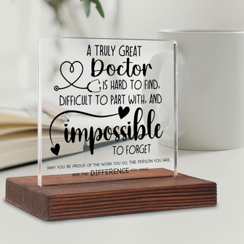 Acrylic Doctor Desk Sign - Unique Office Decor Gift
