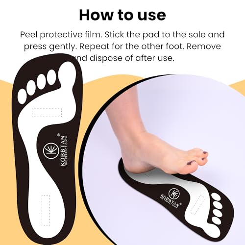 KOBBTAN Disposable Spray Tan Feet Pads - 25 Pairs Non-Slip Foot Protectors