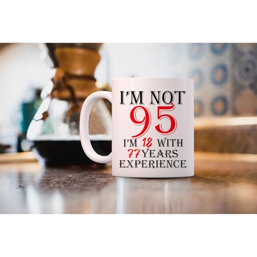 Funny 95th Birthday Coffee Mug for Men & Women - Great Gift