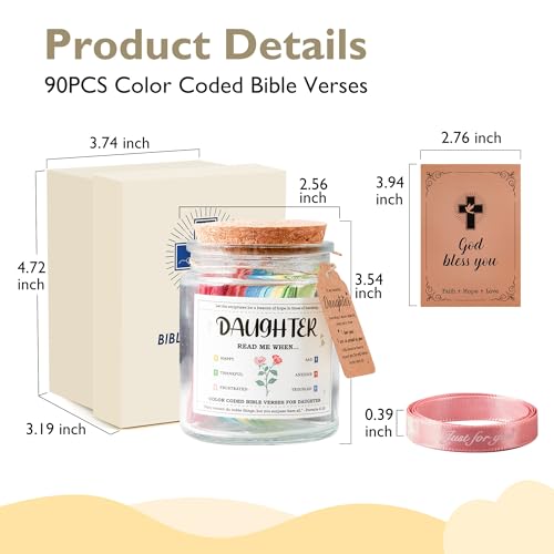 Inspiring Gifts for Daughter - Bible Verse Jar for Teens