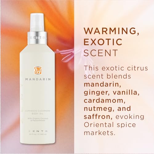 Zents Luminous Cashmere Body Oil - Mandarin, 1 fl oz, Travel Size