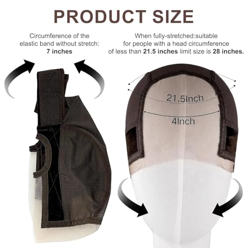 Lace Wig Grip Cap for Glueless with 4x5 Transparent