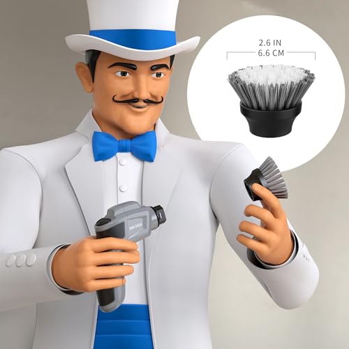 MR.SIGA Electric Spin Scrubber Brush Refills - 3 Pack for Deep Cleaning