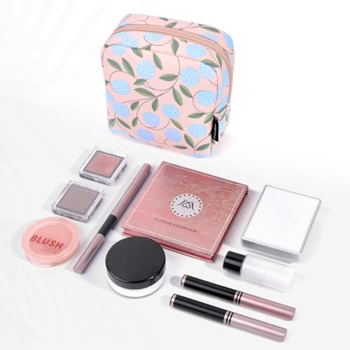 MAANGE Portable Makeup Bag for Purse - Cute Mini Organizer with Pockets