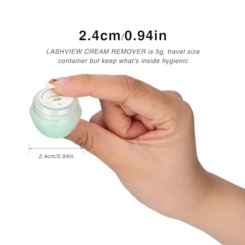 LASHVIEW Eyelash Extension Remover Gel, Light Aloe Flavor Gel,Eyelash Adhesive Remover, Professional Eyelash Extensions Remover for Salon,5g