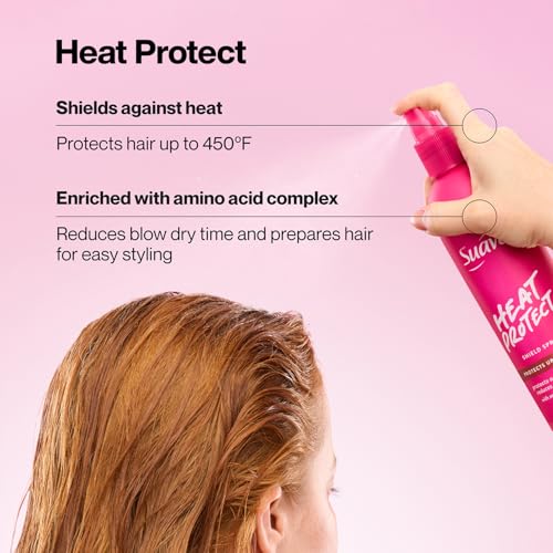 Suave Hair Styling Set: Heat Protection Spray & Max Hold Hairspray