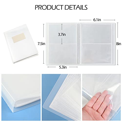 80 Slot Nail Art Sticker Organizer Book - Dual-Sided Storage