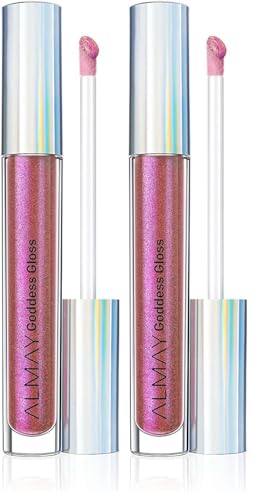 Almay Goddess Gloss Holographic Lip Gloss, Flame, 2-Pack