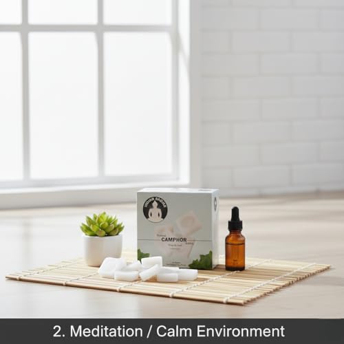Premium Refined Camphor Blocks for Aromatherapy & Rituals - 114g