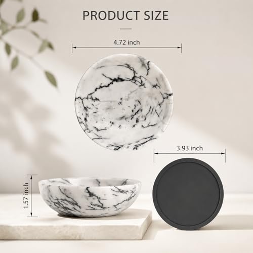 Handmade Natural Marble Incense Holder - 4.72 Inch for Sticks