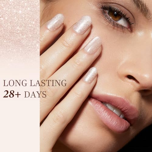 AZUREBEAUTY Amber Glitter Dip Powder Nail Kit - Starter Set for DIY Manicure