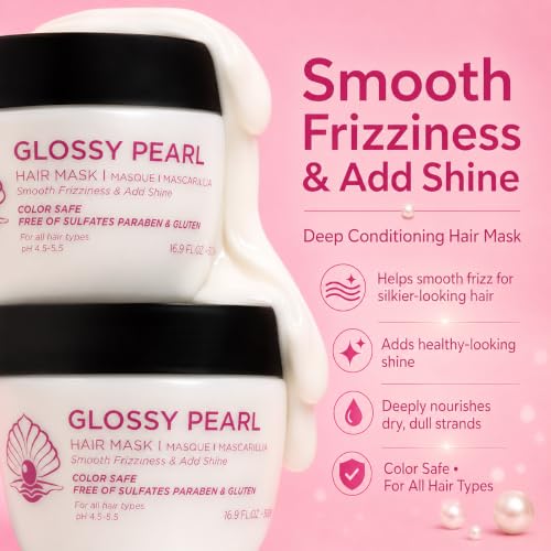 Luseta Glossy Pearl Hair Mask for Dull Hair - Deep Hydration & Frizz Control