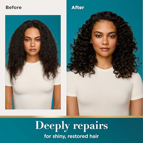 OGX Renewing + Argan Oil of Morocco Hair Oil, Extra Strength Penetrating Serum Treatment for Dry, Damaged, Frizzy, Curly & Coarse Hair, Cold-Pressed Argan Oil, Shine, 3.3 Fl Oz