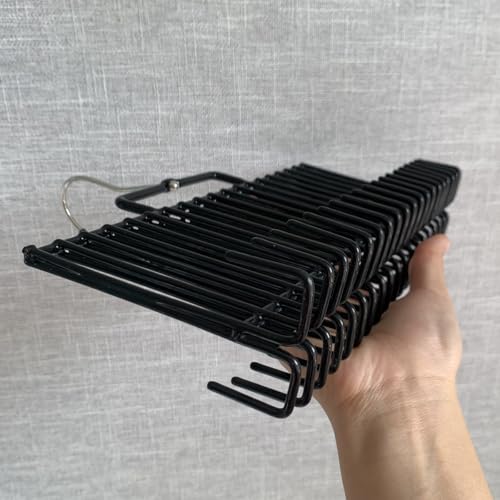 Black Hair Extension Holder & Transparent Wig Storage Bag with 38 Hooks - SENNUO