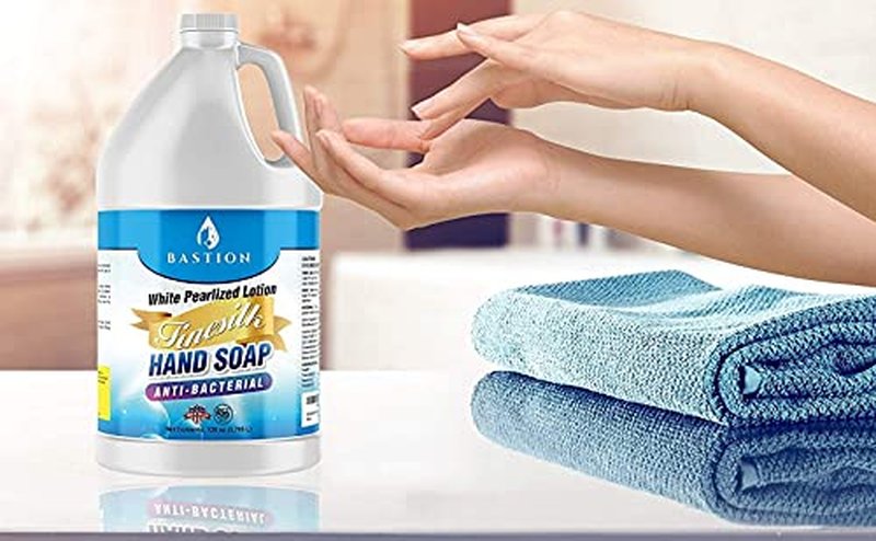 Antibacterial Liquid Hand Soap - Finesilk White Pearlized Formula | PH Balanced, Ultra-Strength, 1 Gallon Refill