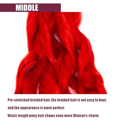 Toniola 24 Inch French Curly Braiding Hair, Pre-Stretched Synthetic Waves