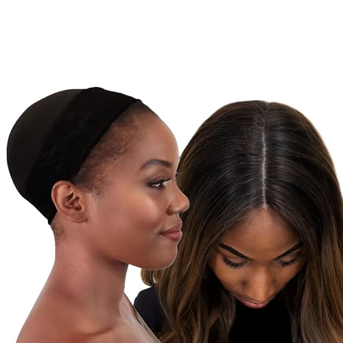 MILANO COLLECTION Wig Grip Band & 9 Nylon Caps Combo - Black