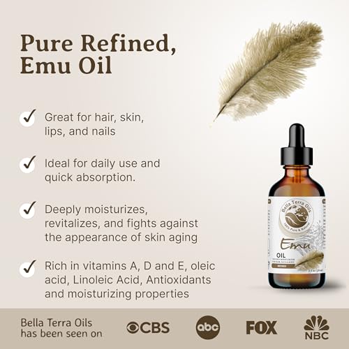 Emu Oil 4oz - Australian Cold-Pressed Essential Fatty Acids