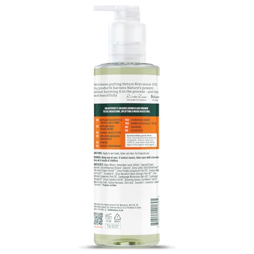 Faith in Nature Grapefruit & Orange Hand Wash 13.5 fl oz – Organic & Vegan, Grapefruit & Orange