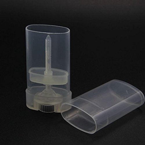 15 ML Clear Plastic Deodorant Containers for Lip Balm - 10 Pcs