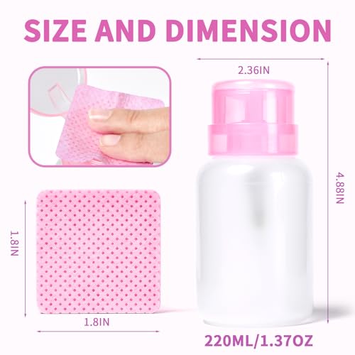 400 Lint-Free Nail Wipes with Pump Dispenser - SHEERBLISS