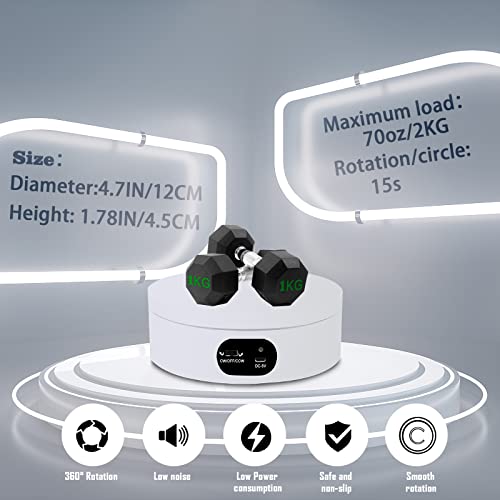 360-Degree Motorized Display Turner for Tumblers & Crafts
