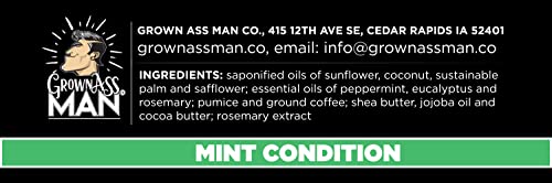 Grown Ass Man Co. Mint Condition Coarse Exfoliant Body Bar