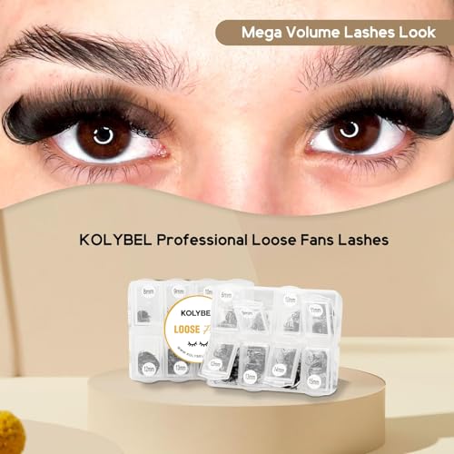 Kolybel 600 Premade Lash Fans 24D 0.03mm D Curl 8-15mm