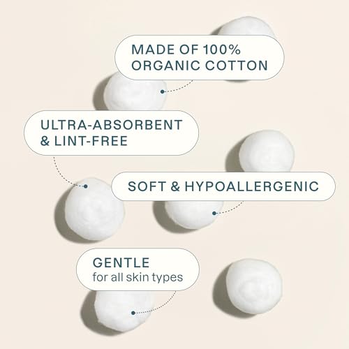 Cliganic Organic Super Jumbo Cotton Balls - 200 Count