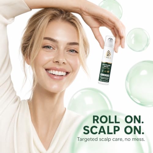 Puralis Thinning Hair Serum with Peptides & Caffeine for Hair Growth - Scalp Roll-On Treatment